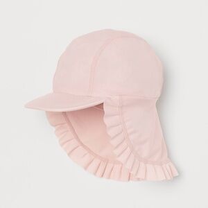 H&M Toddler Girls UPF 50 Swim Cap Pink Frills 2 to 4T